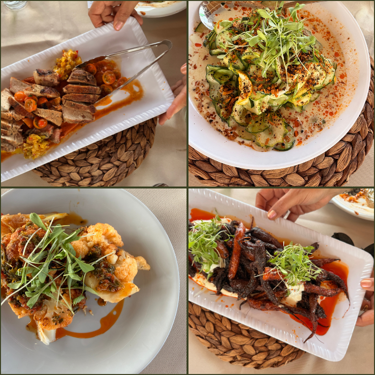 collage of four dishes